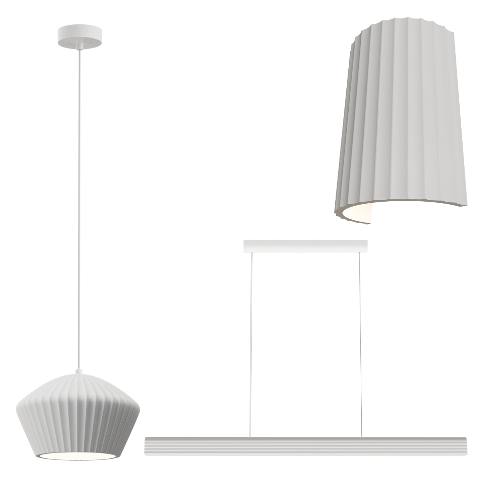 Munia Paintable Gypsum Pendants