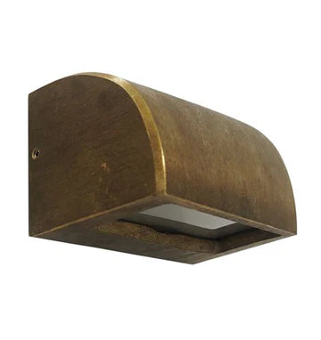 STE: Exterior 12V Bronze/Black Curved Surface Mounted Step / Wall Lights IP65
