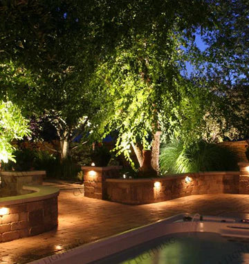 STE: Exterior 12V Bronze/Black Curved Surface Mounted Step / Wall Lights IP65