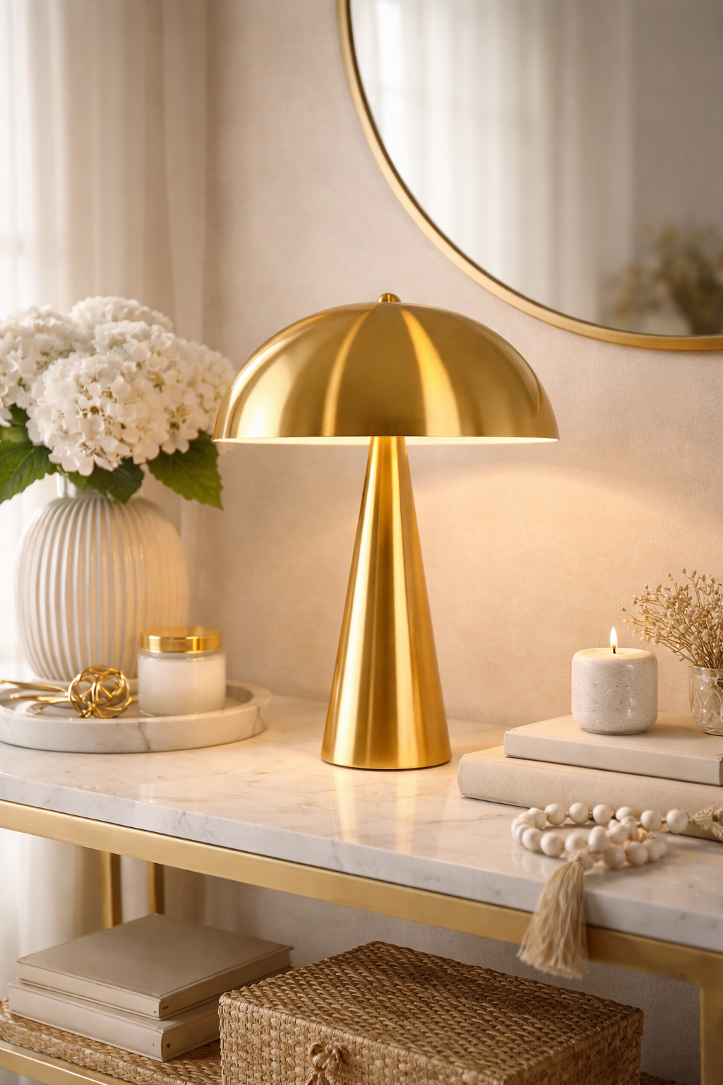Cremini Table Lamp - Gold