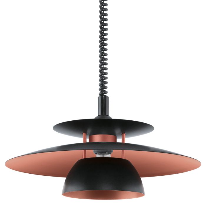 BRENDA Pendant Lights (Pull Down, Black/White)