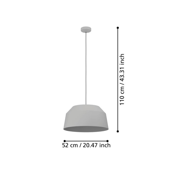 CONTRISA Pendant Light (Large, Black/White)