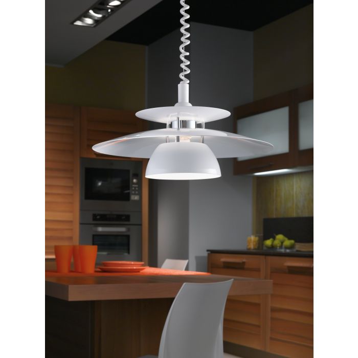 BRENDA Pendant Lights (Pull Down, Black/White)