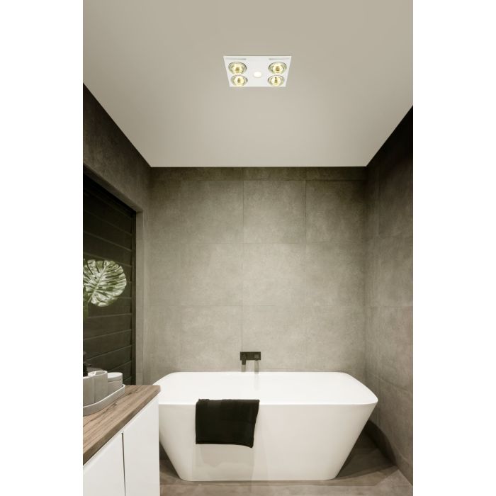 HEATFLOW 3-in-1 Bathroom Heater Exhaust Fan with LED Light