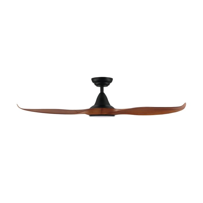 NOOSA 52 DC Ceiling Fan with LED Light (Teak/Black)