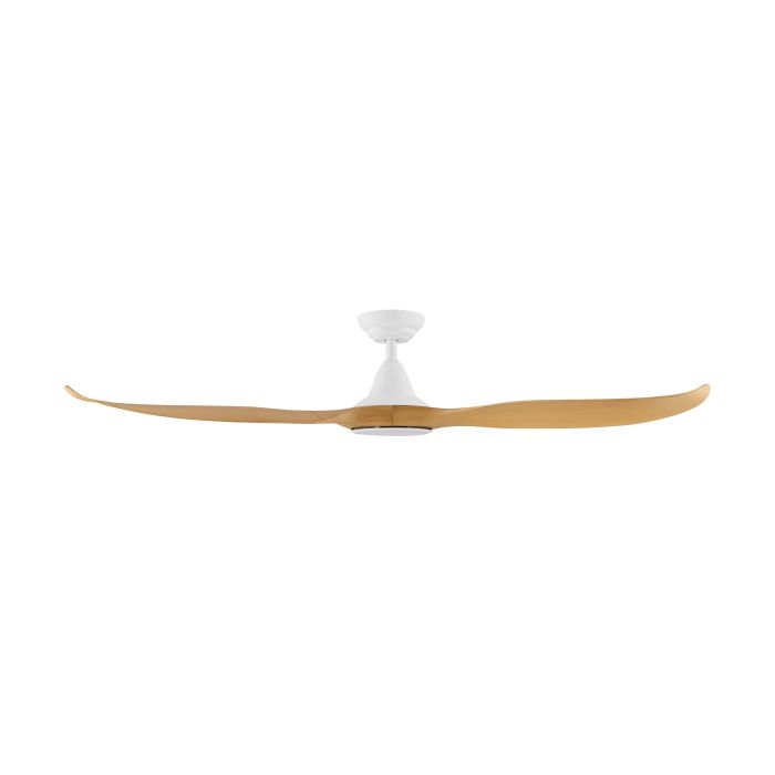 NOOSA 60 DC Ceiling Fan with LED Light (Bamboo/White)