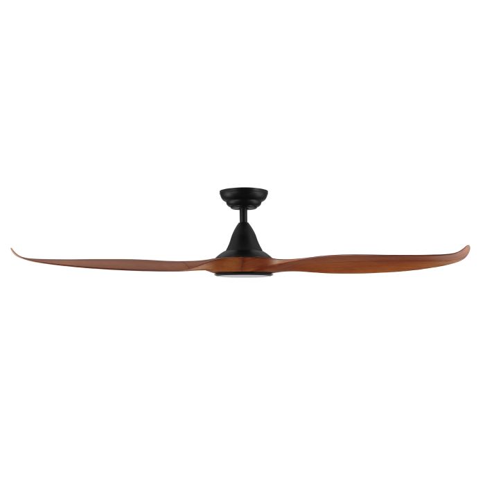 NOOSA 60 DC Ceiling Fan with LED Light (Teak/Black)