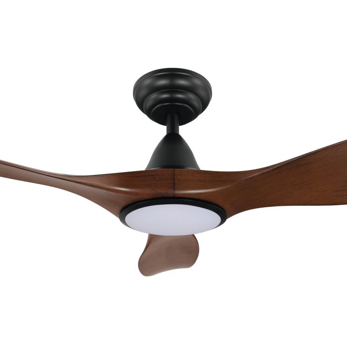 NOOSA 60 DC Ceiling Fan with LED Light (Aged Elm/Black)