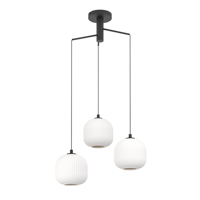 MANTUNALLE trio pendant, black and white
