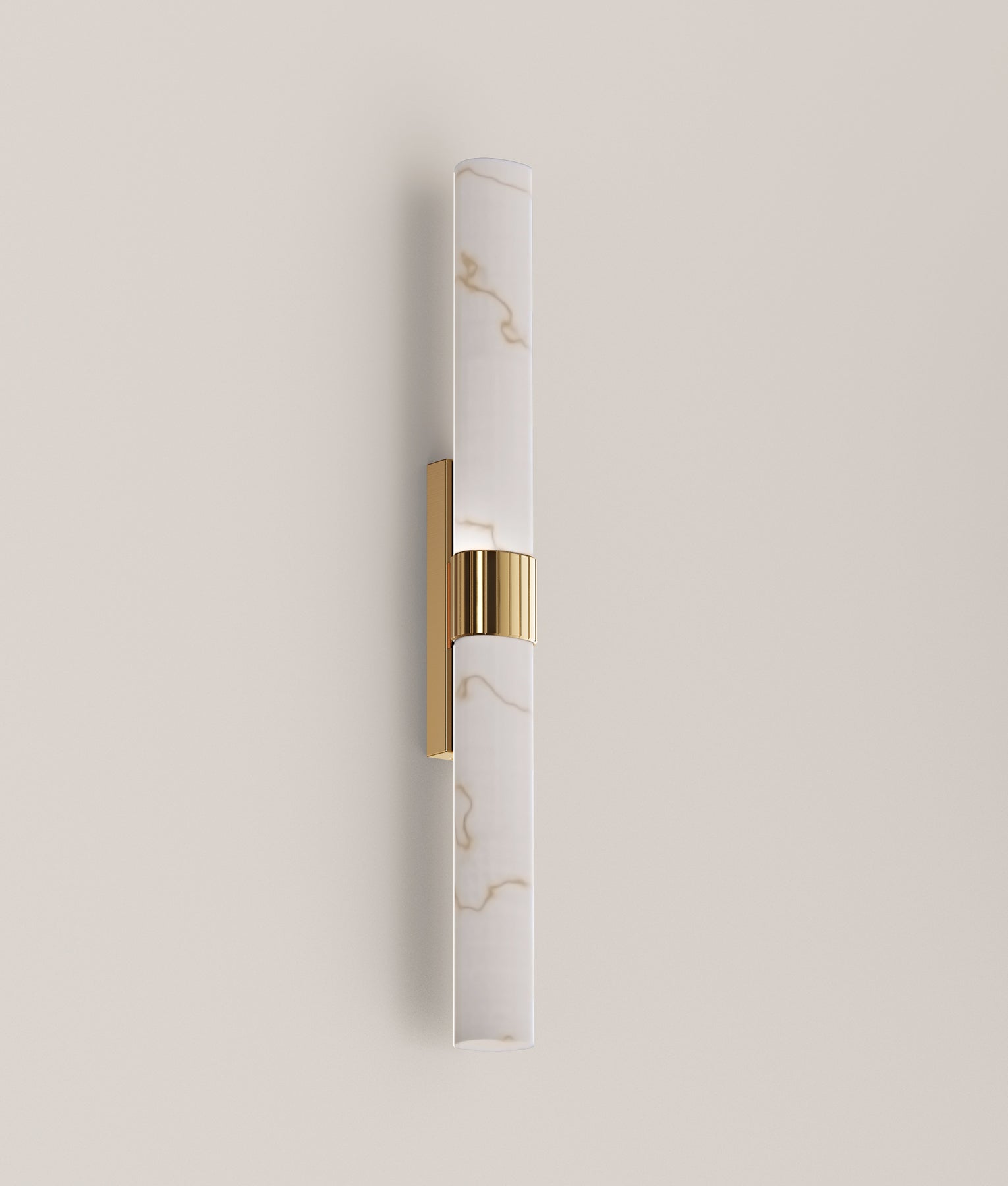 FLECHA: Interior Curved / Angled Faux Marble with Veining Effect Wall Lights