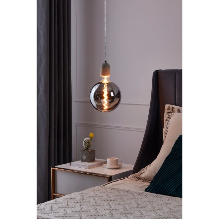 EGLO Decorative Globe 4W E27 LED G200 globe chrome vapourised
