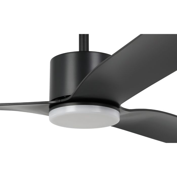 ILUKA 52 DC Ceiling Fan with LED Light (Black)