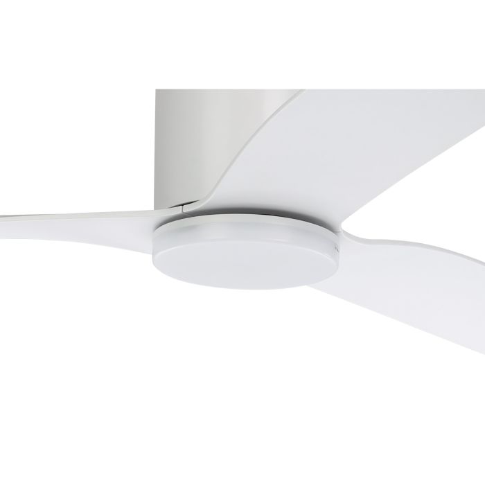 ILUKA 60 DC Ceiling Fan with LED Light (White Hugger)