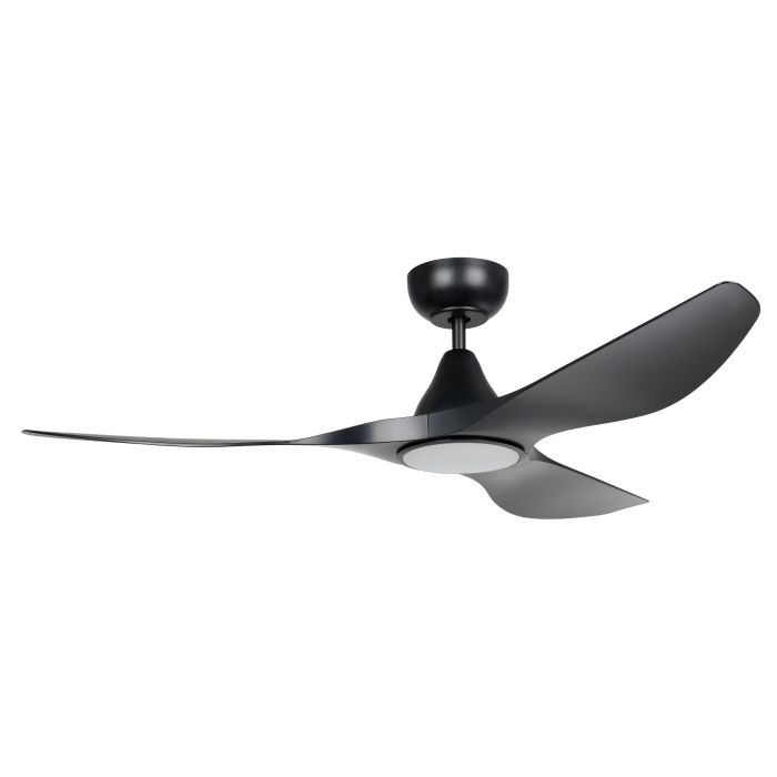 SURF 52 DC Ceiling Fan with LED Light (Black)