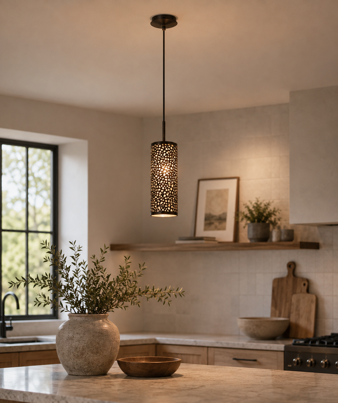 Almera Pendant Light - Antique Brown