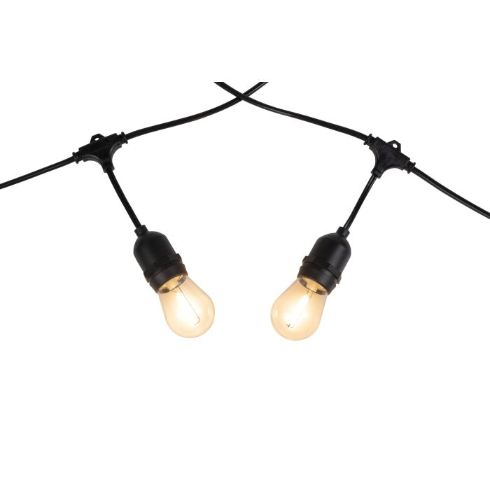 SOLAR FESTOON 10 light LED kit black & multi colour
