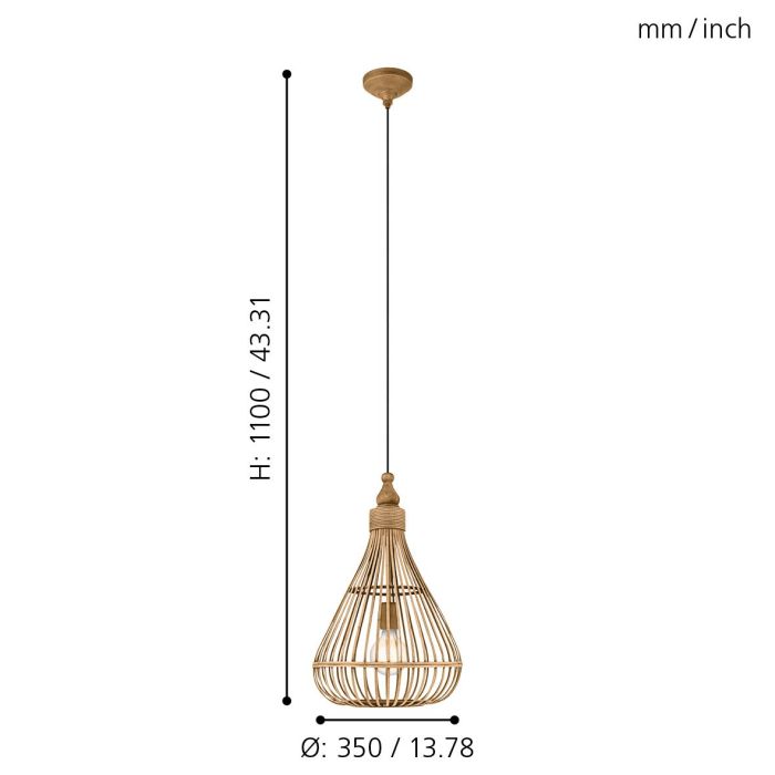 AMSFIELD Pendant Light (Teardrop Shaped)