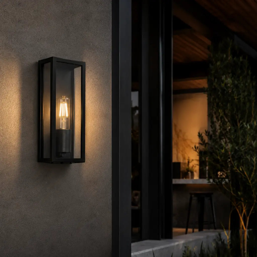 ARZANO 25CM EXTERIOR WALL LIGHT SOLID BRASS