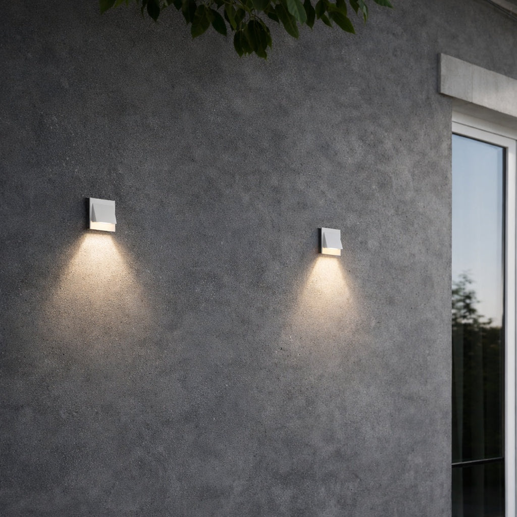 BREA SQUARE LED STAIR WALL LIGHT WHITE