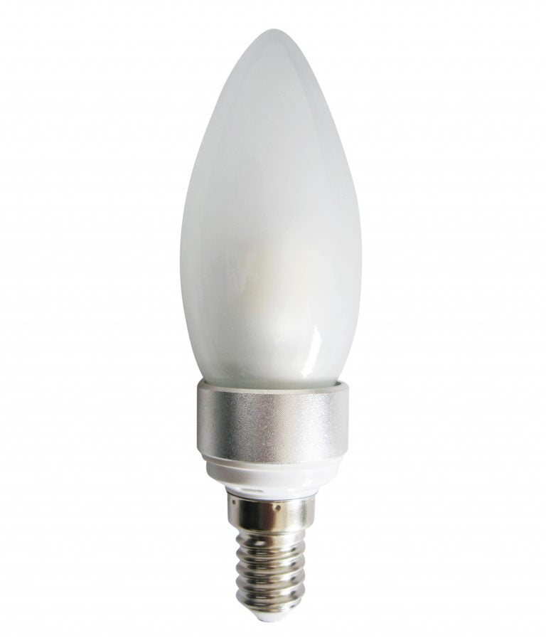 Candle Clear/Frosted Light Globes, 4W LED (Warm White)