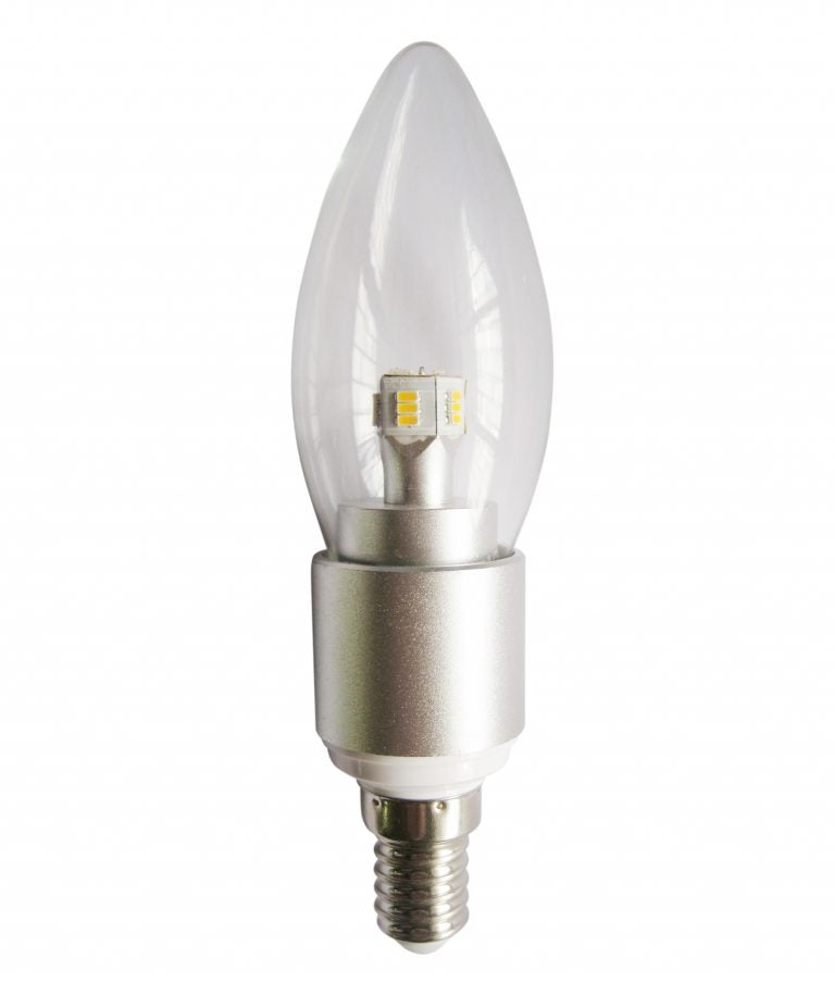 Candle Clear/Frosted Light Globes, 4W LED (Warm White)