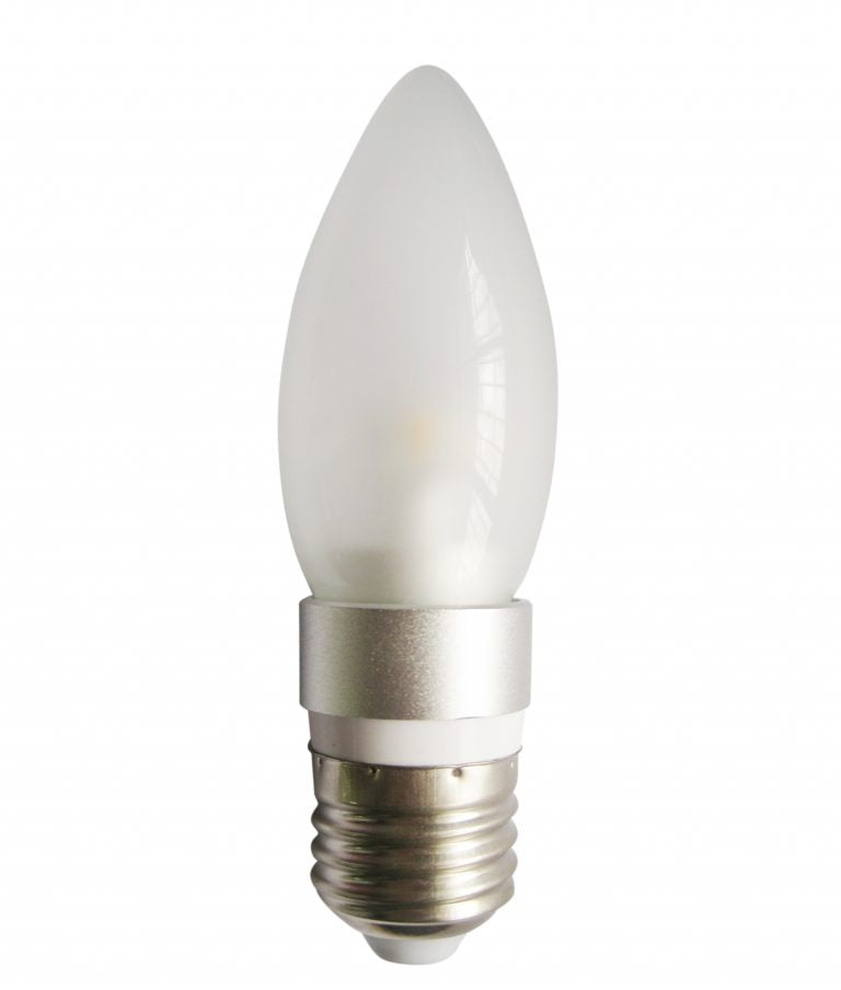 Candle Clear/Frosted Light Globes, 4W LED (Warm White)