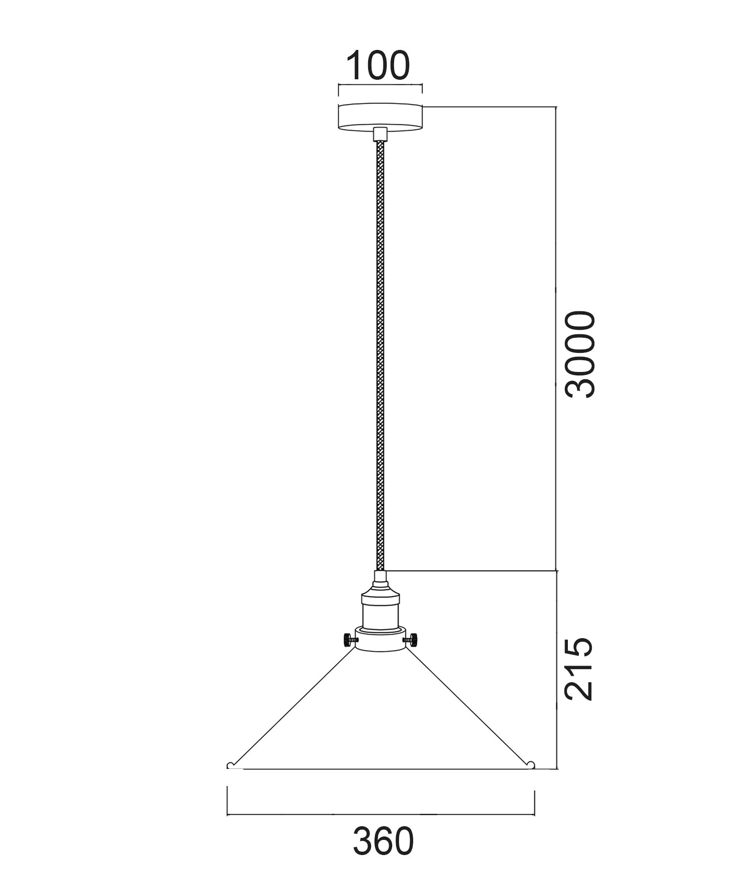 CEREMA Interior Pendant Light (Coolie)