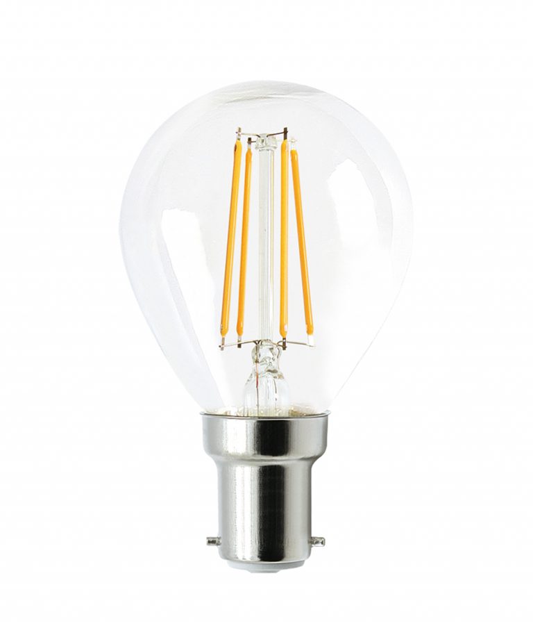 Fancy Round Filament Light Globes, 4W LED (Warm White/Daylight)