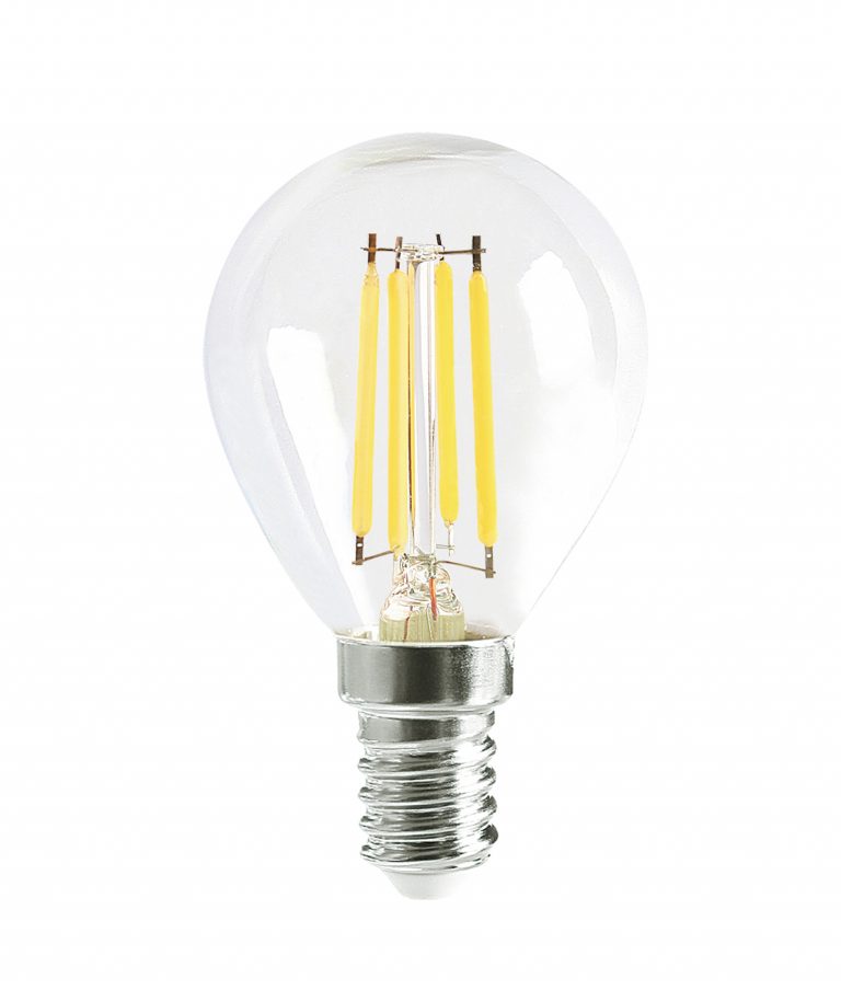 Fancy Round Filament Light Globes, 4W LED (Warm White/Daylight)