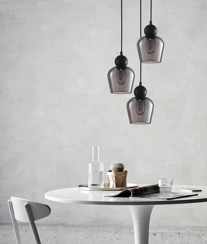 CHAMPAN Pendant Lights (Three Lights Round Base)