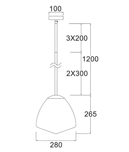 CIOTOLA Pendant Light (Medium Dome, Matte Black)