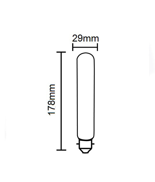 T9 Carbon Filament Globe, 178mm (E27/B22 Base)