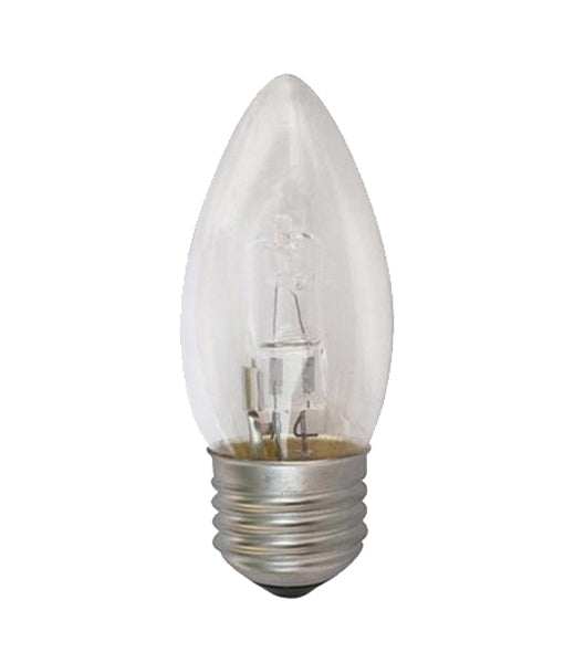 Candle Halogen Globes, 18W (Clear/Frosted, Warm White)