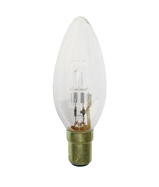 Candle Halogen Globes, 18W (Clear/Frosted, Warm White)