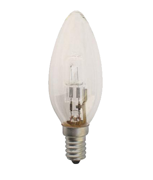 Candle Halogen Globes, 18W (Clear/Frosted, Warm White)