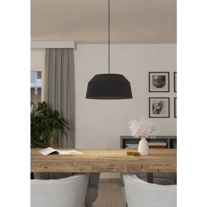 CONTRISA Pendant Light (Small, Black/White)