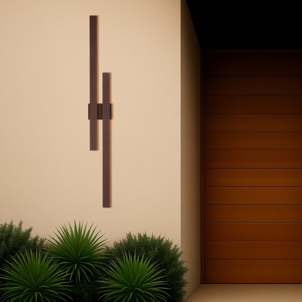 EBIZA TWIN LED EXTERIOR WALL LIGHT