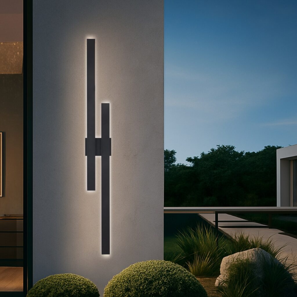 EBIZA TWIN LED EXTERIOR WALL LIGHT