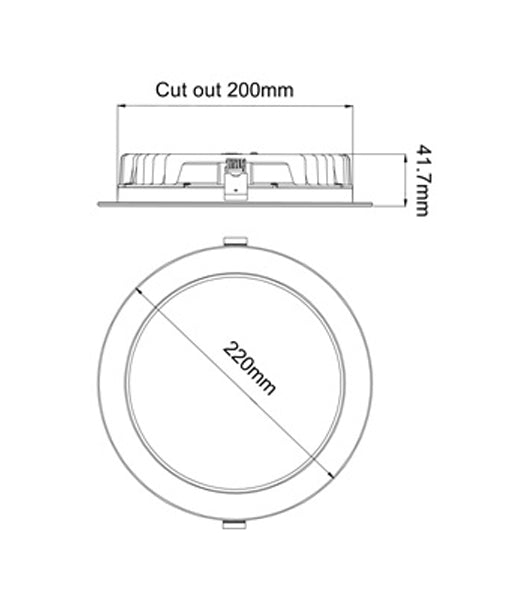 GALTRI Recessed Downlight, 12W LED (Tri-CCT, White)