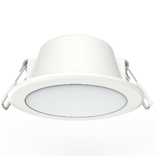 HPM Alina LED Downlight Dimmable 7W Tri-Colour 3000/4000/5000K 740/800/790lm 107deg 90mm Cut Out Flush Face White IP44