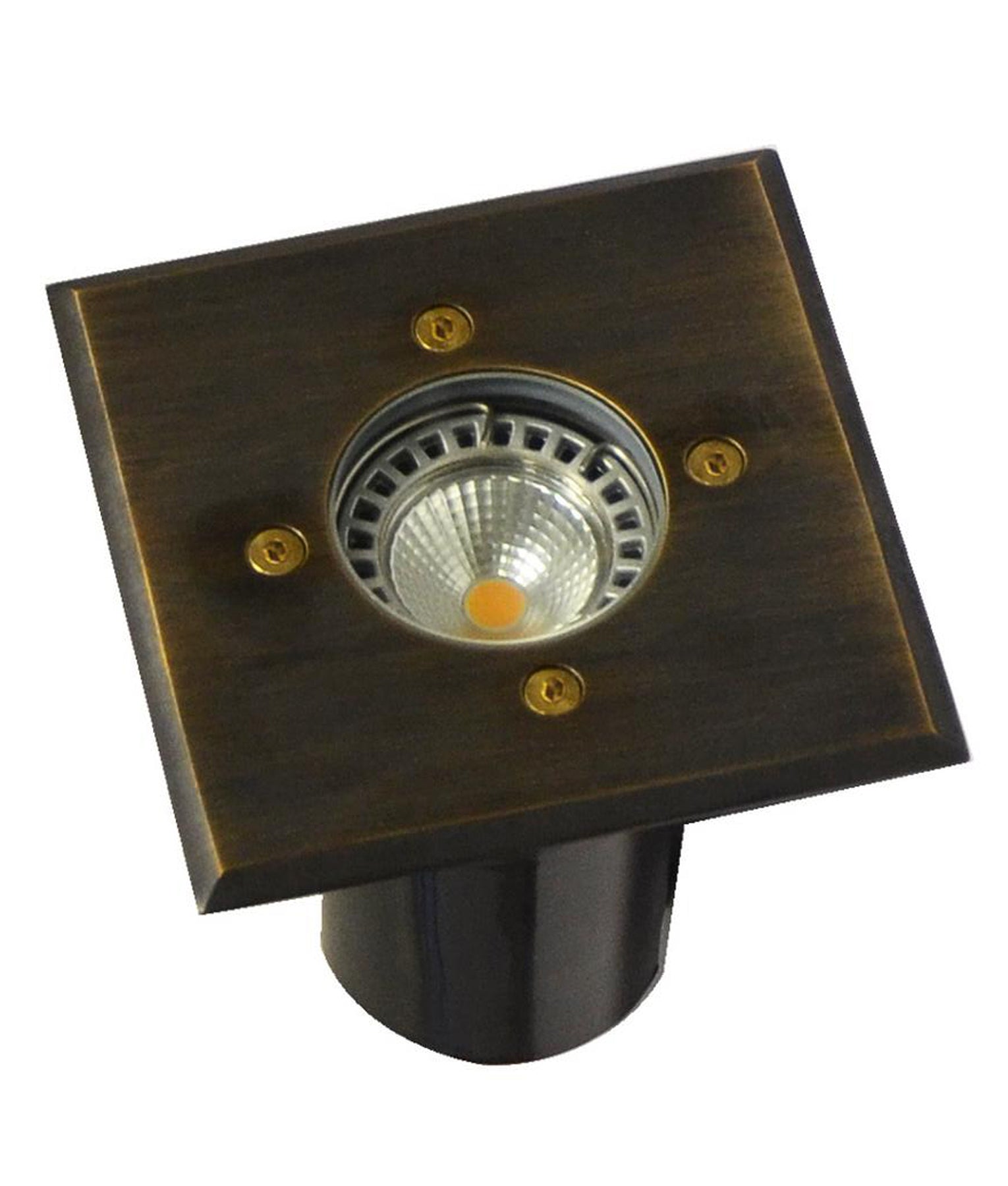 MR16 Exterior Inground Light, Large Faceplate (Brass/Copper)