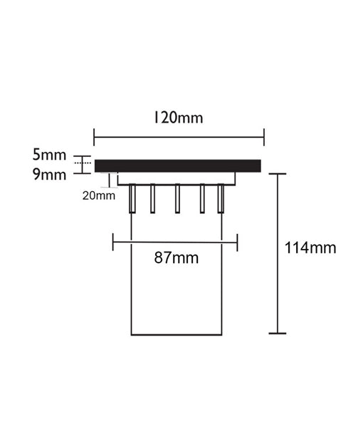 MR16 Exterior Inground Light, Large Faceplate (Brass/Copper)