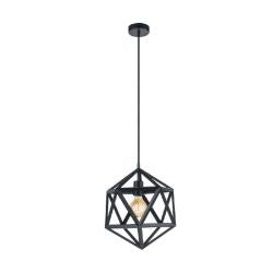 EMBLETON Black Geometric cage Pendant