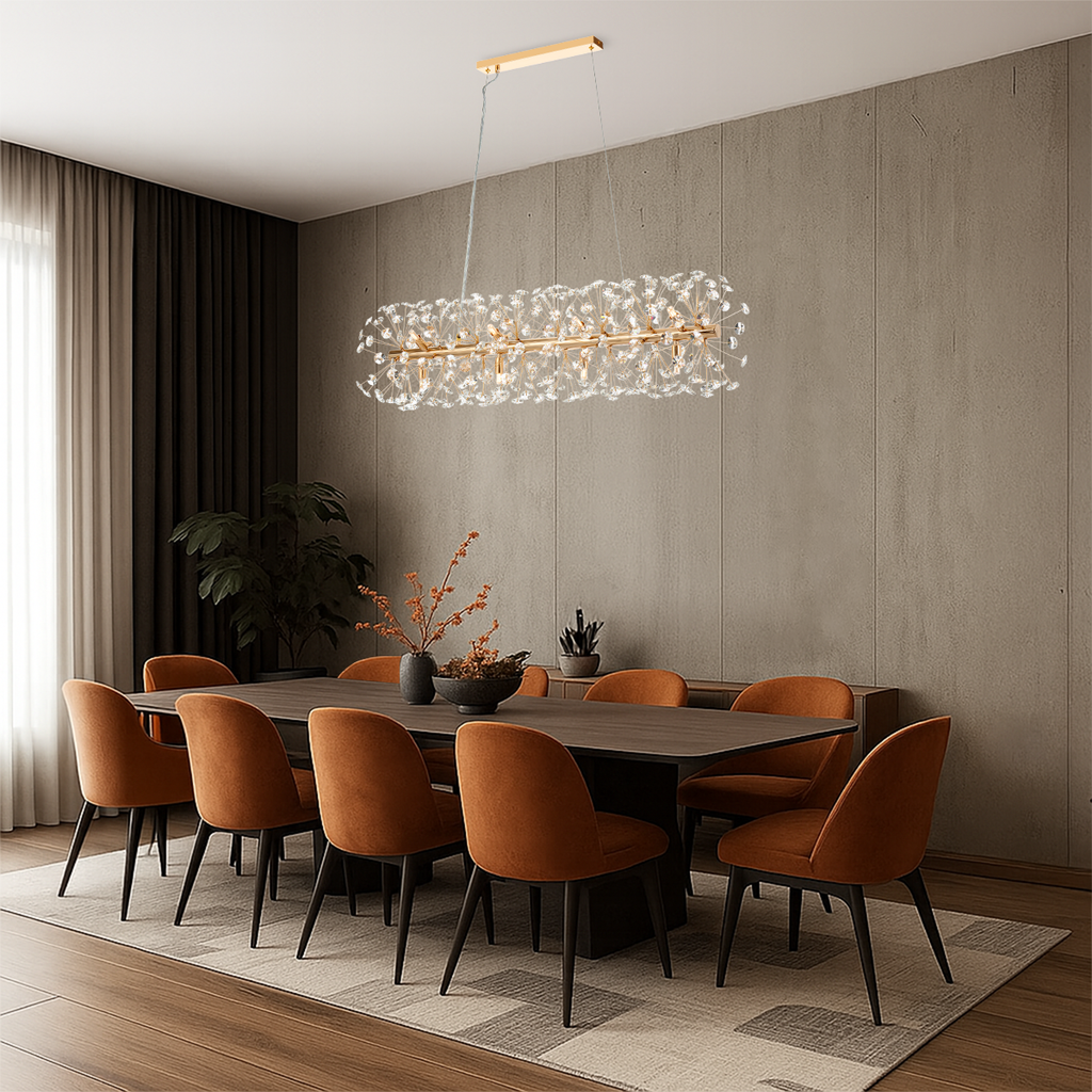 LERIDA 12 RECTANGULAR PENDANT LIGHT