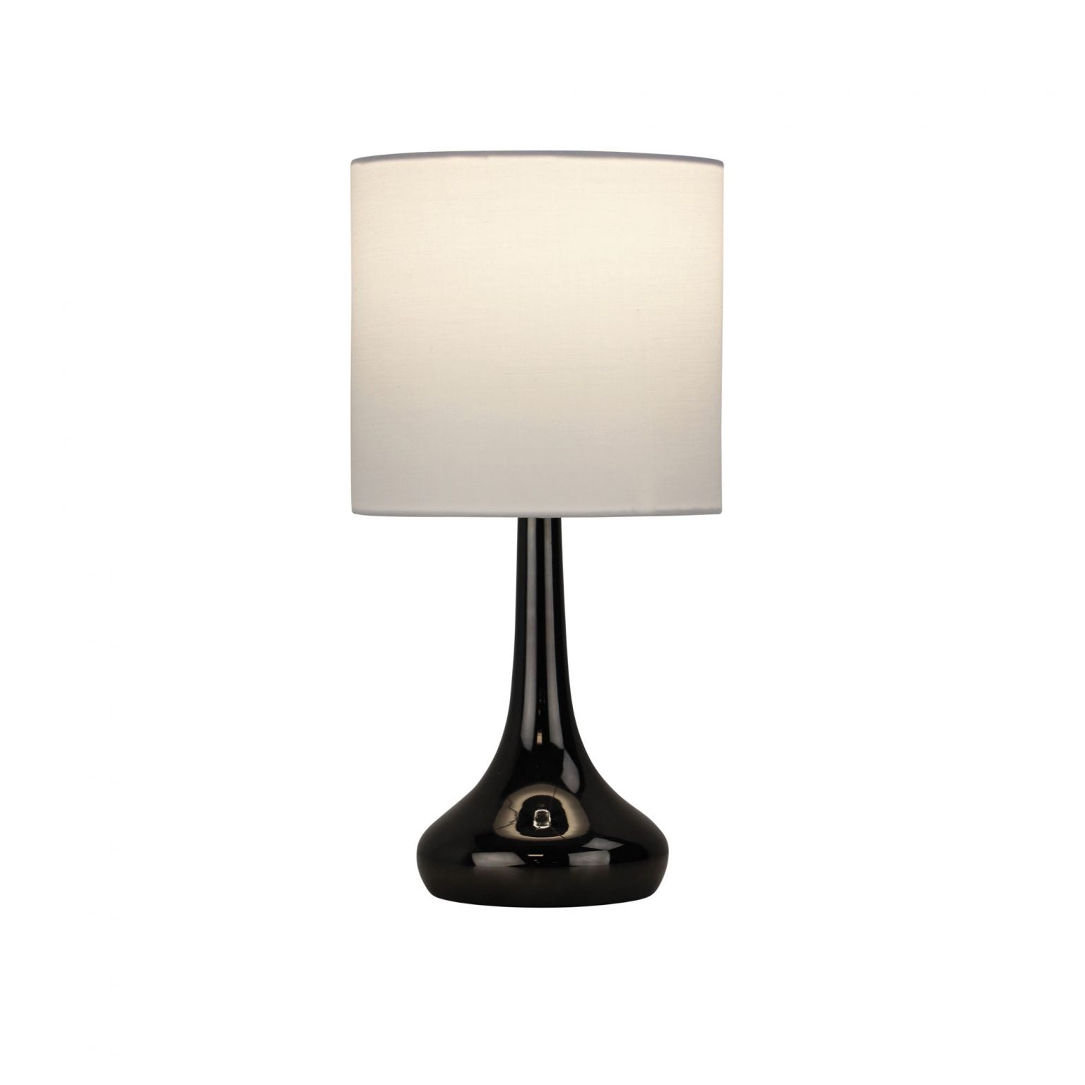 LOLA ON / OFF Touch Lamp in Antique Brass/Brushed Chrome/Gunmetal