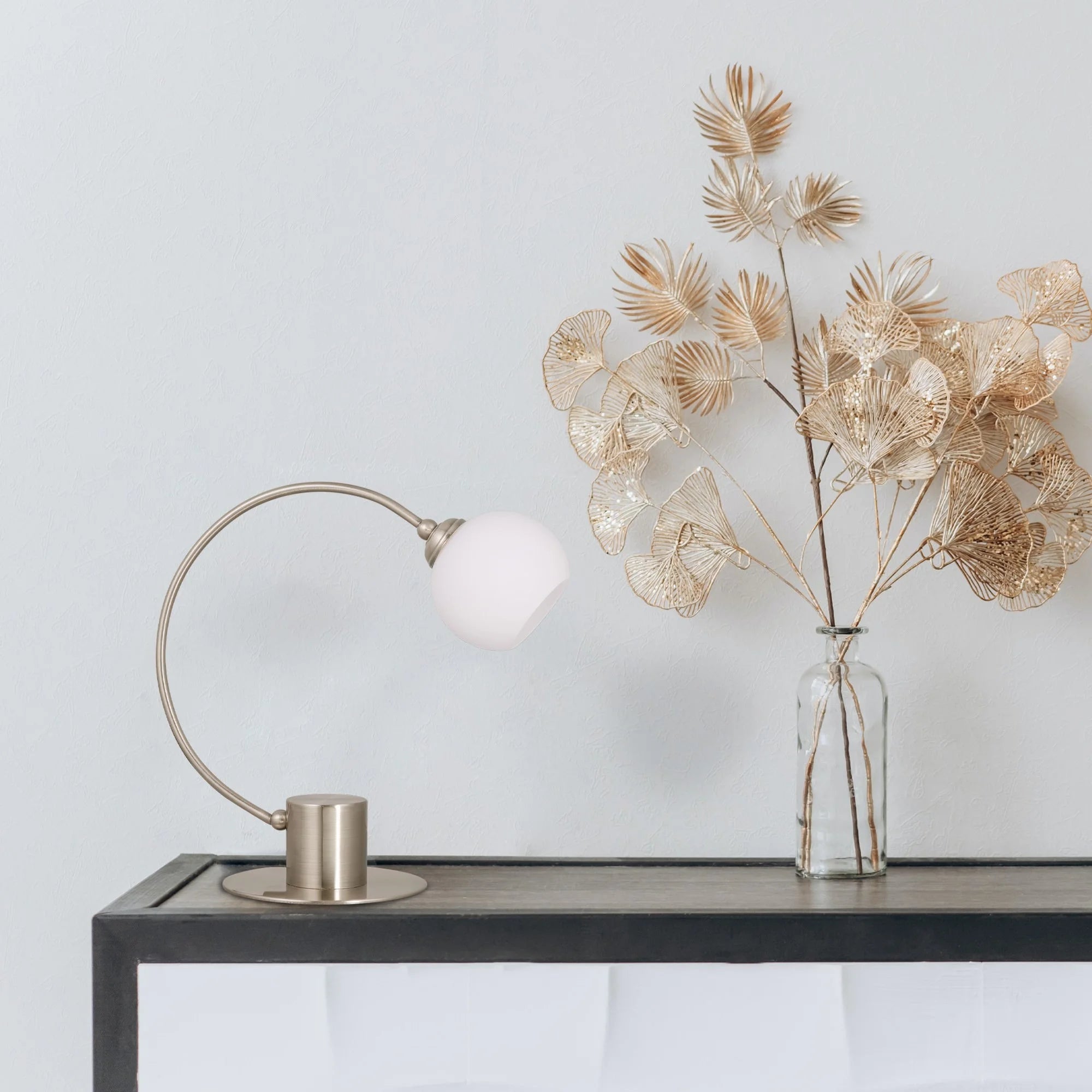 Penelope Metal & Glass Touch Table Lamp