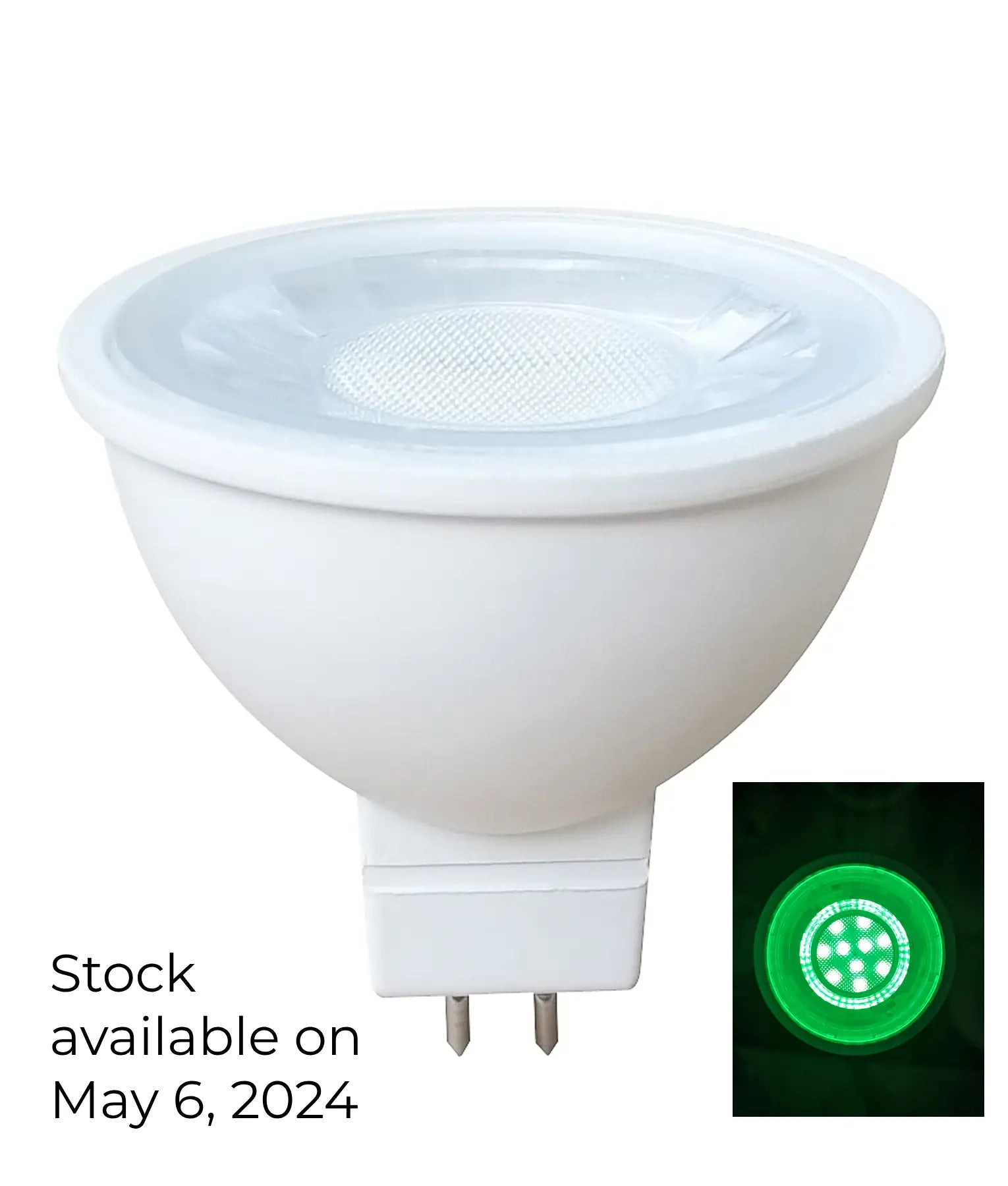 MR16 Coloured Globe, 5W LED (Blue/Green/Red)