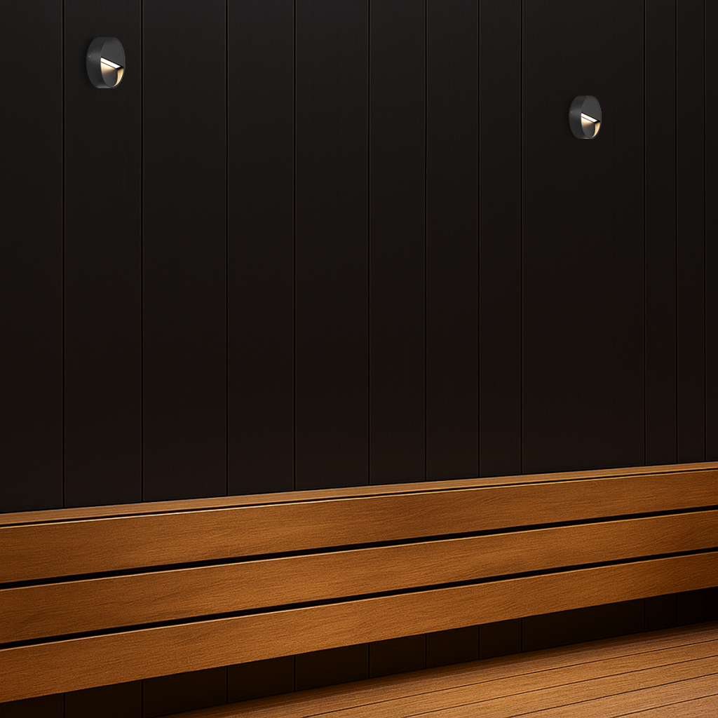 MUSAN ROUND LED STEP WALL LIGHT