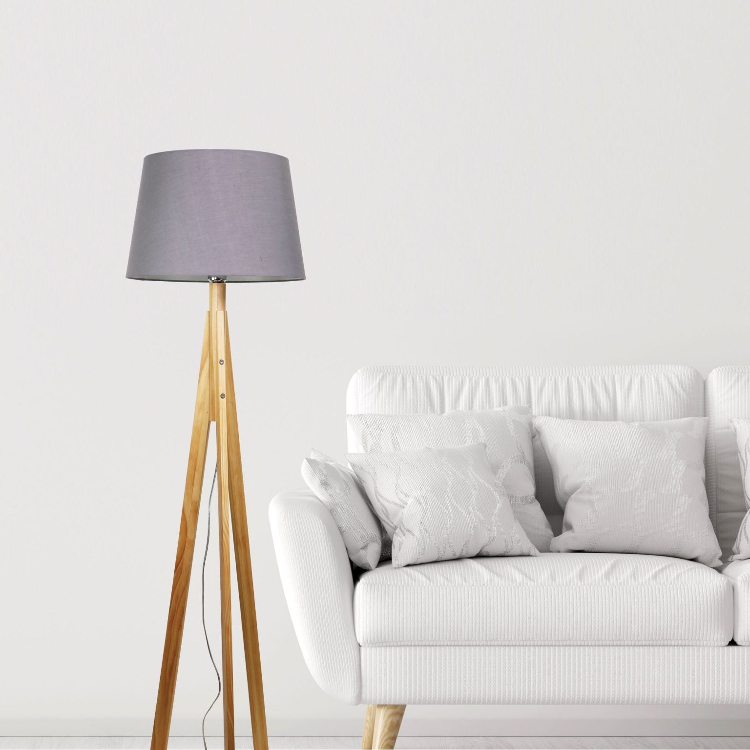 STABB Scandi Wood Tripod Lamp