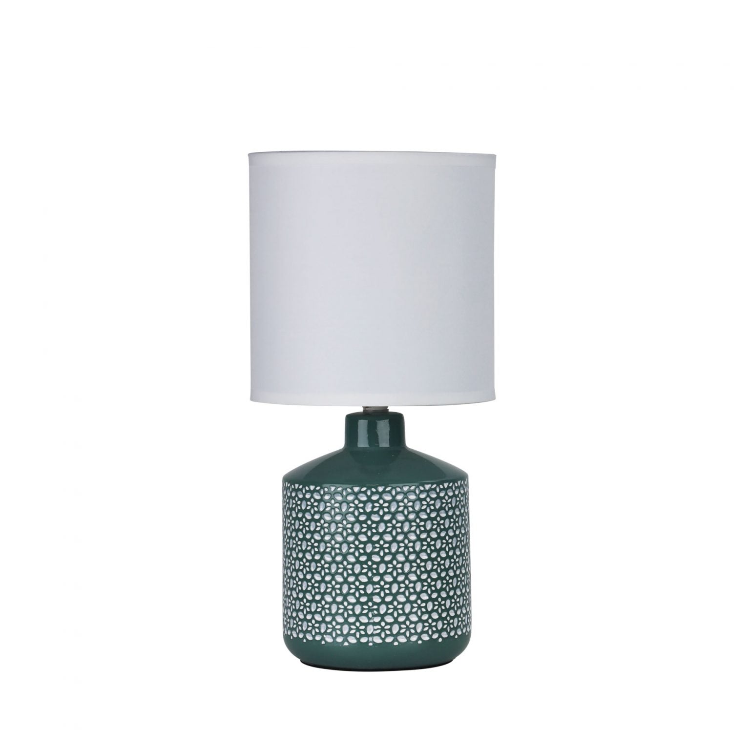 CELIA Table Lamp with Ceramic Base and Fabric Shade